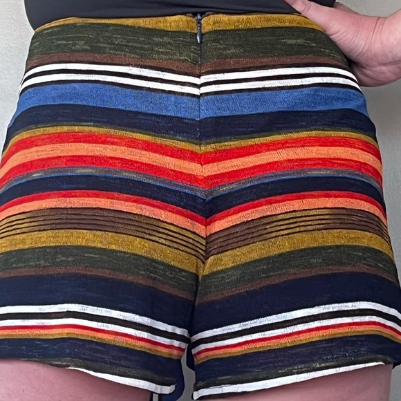 Multi color striped wrap tie shorts by Wild Honey - Picture 7 of 10